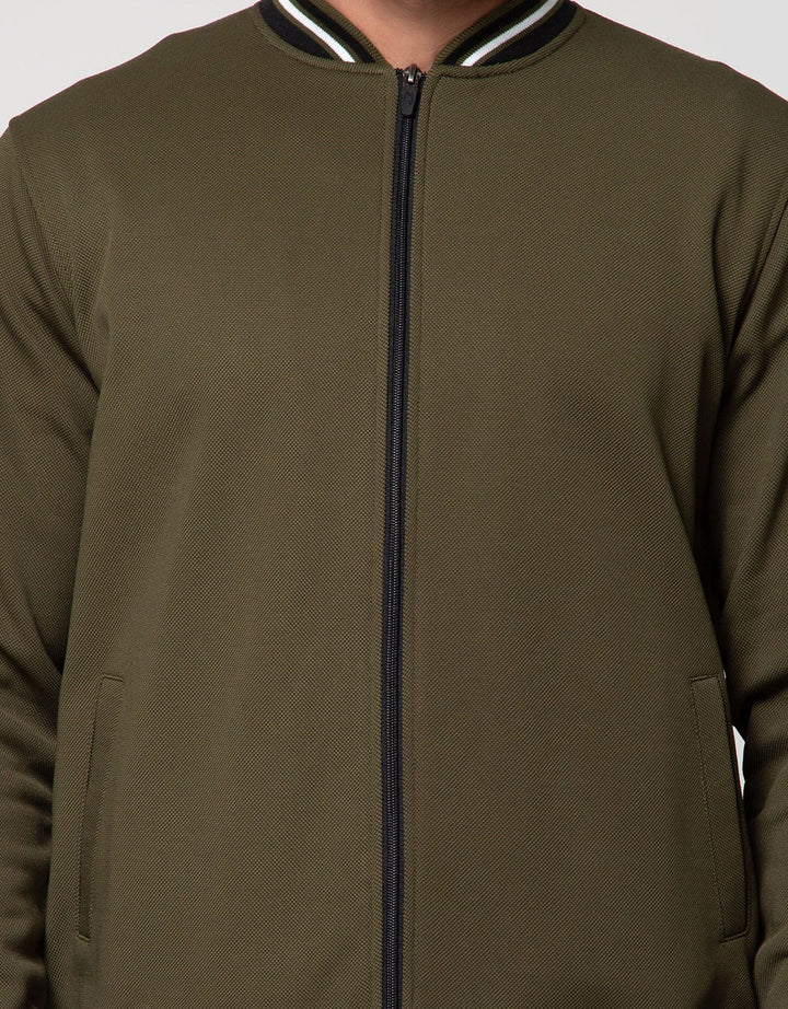 d&f Jacket Cvc Bomber Black And White Stripe
