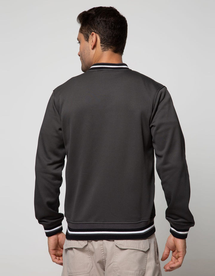 d&f Jacket Cvc Bomber Neck Stripe