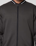 d&f Jacket Cvc Bomber Neck Stripe