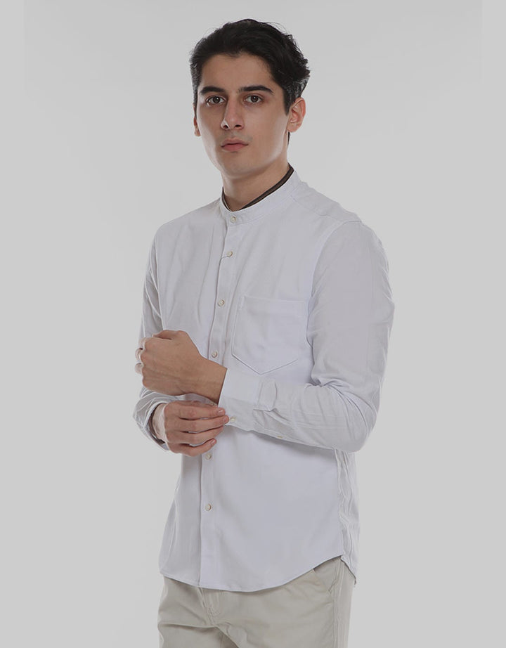 MOC Kemeja Koko Lengan Panjang Slim Fit Vandezz