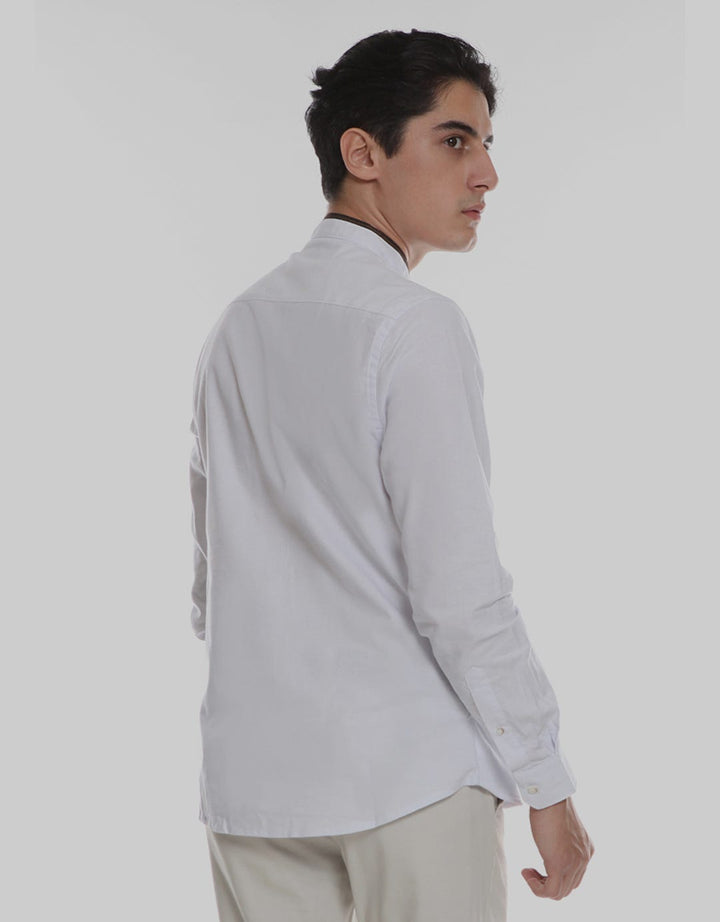 MOC Kemeja Koko Lengan Panjang Slim Fit Vandezz