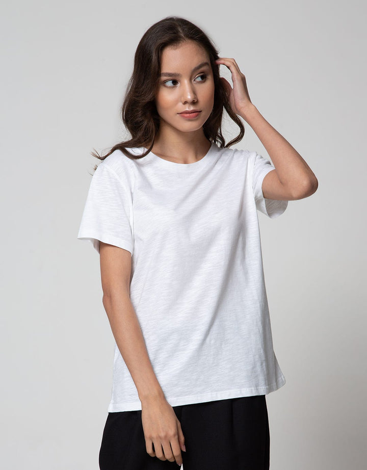 Nevada Slub Plain Look Women's Short Sleeve T-Shirt