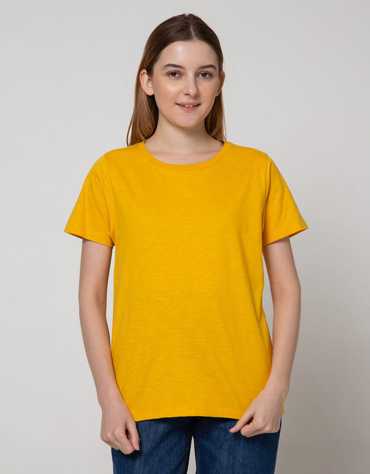Nevada Slub Plain Look Women's Short Sleeve T-Shirt