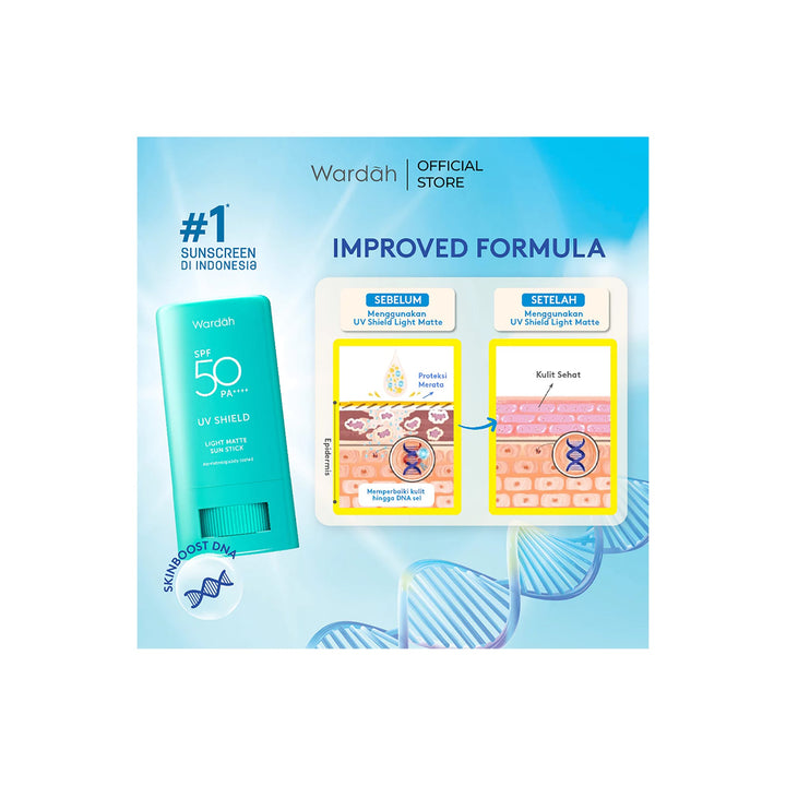 Wardah UV Shield Light Matte Sun Stick 22 g