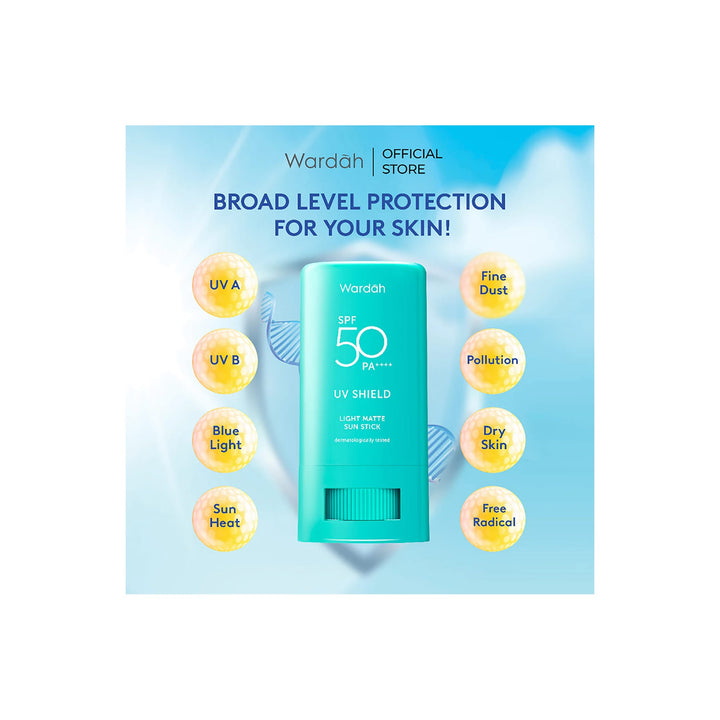 Wardah UV Shield Light Matte Sun Stick 22 g