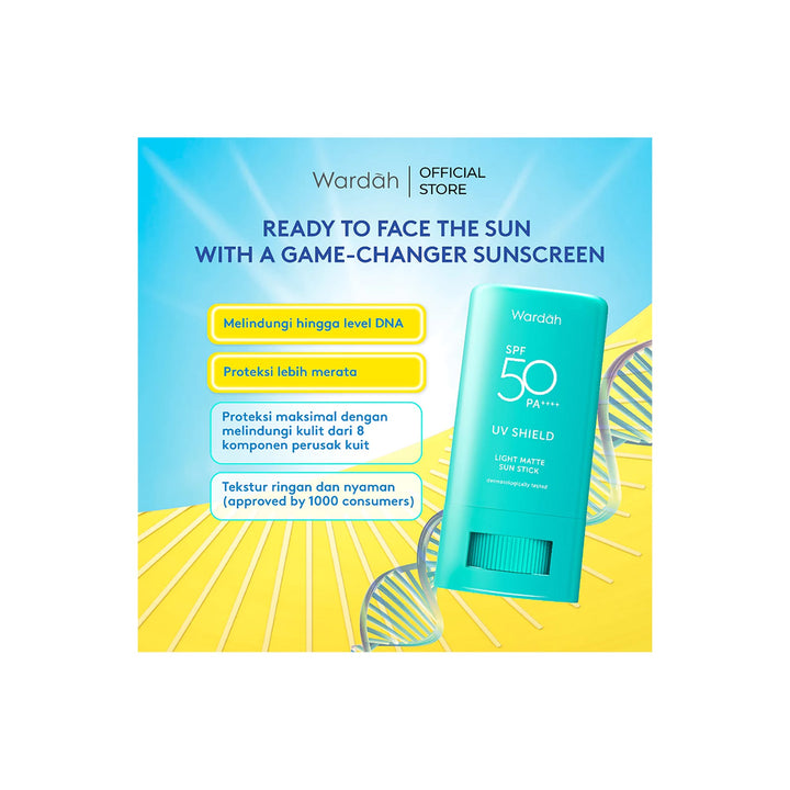 Wardah UV Shield Light Matte Sun Stick 22 g