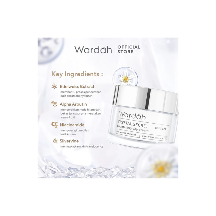 Wardah Crystal Secret Brightening Day Cream 30 g