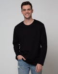 Cole Long Sleeve Oblong Basic Round Neck