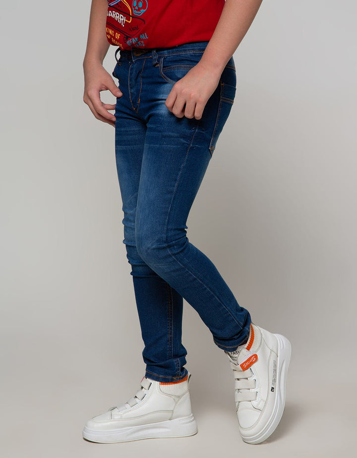 Pingu Celana Panjang Denim Anak Laki Laki