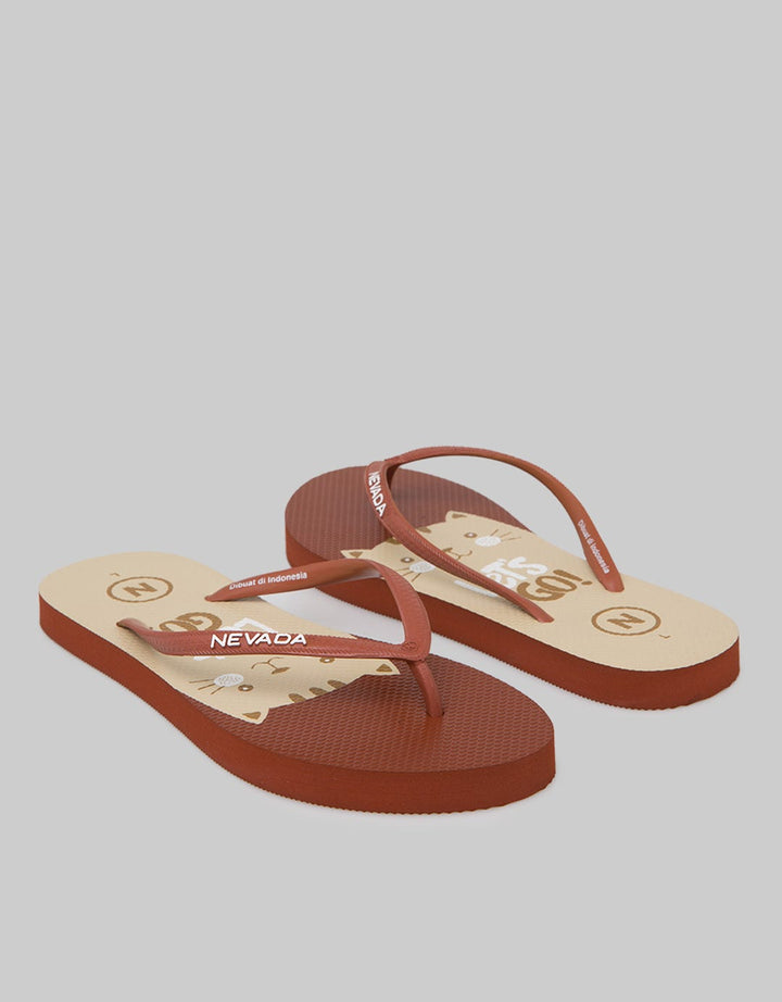 Nevada Flip Flops Animal Cartoon