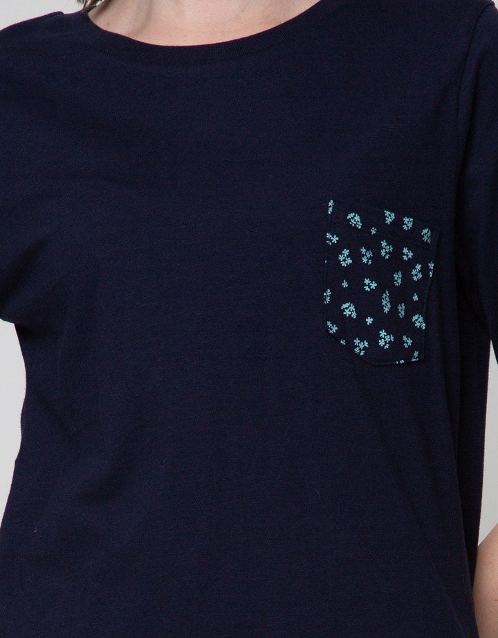 Connexion 3/4 T-Shirt Slub Pocket Floral