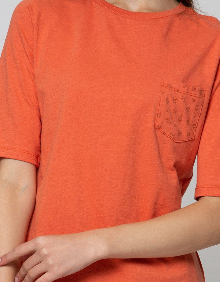 Connexion 3/4 T-Shirt Slub Pocket Floral