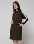 Nevada Long Sleeve Midi Dress Zipper