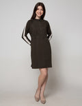 Nevada Long Sleeve Midi Dress Zipper