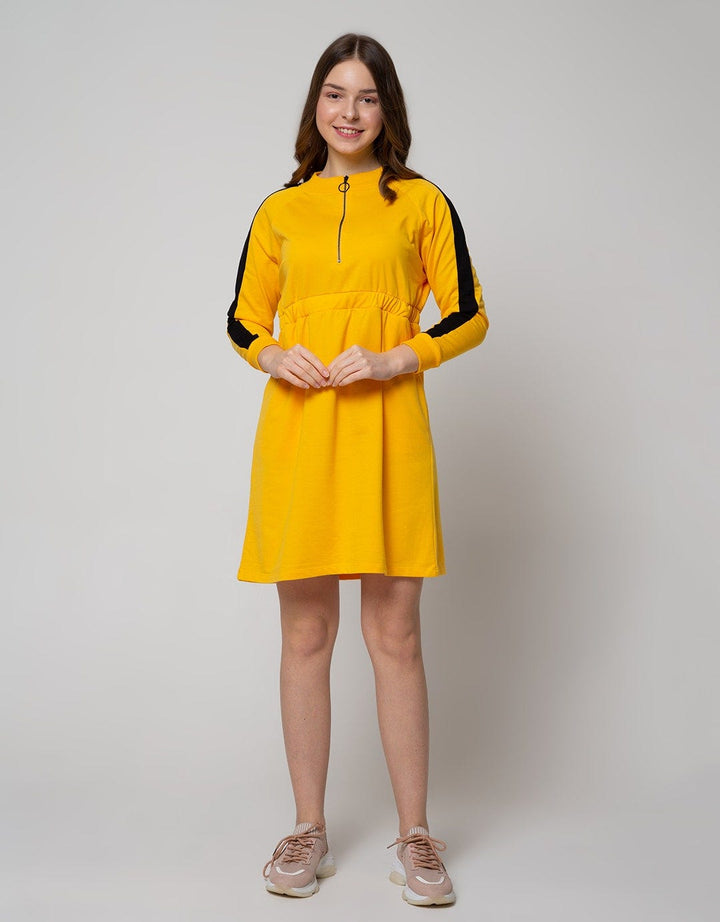 Nevada Long Sleeve Midi Dress Zipper