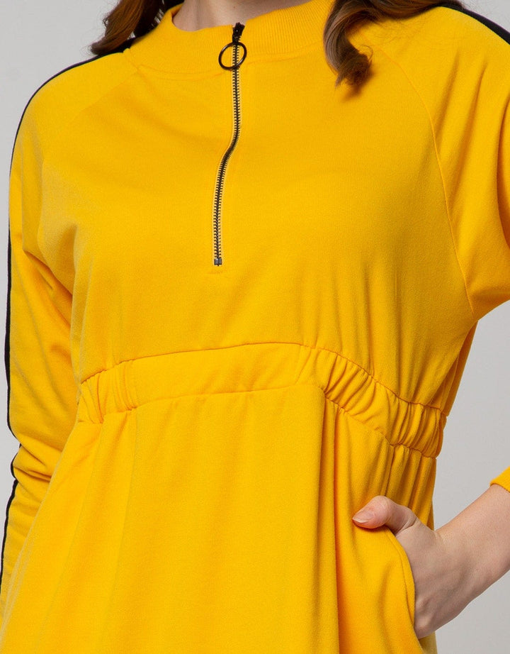 Nevada Long Sleeve Midi Dress Zipper