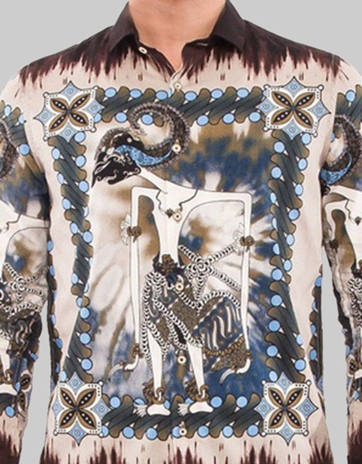 Moc Kemeja Batik Lengan Panjang Pria Modern Fit Vermadi