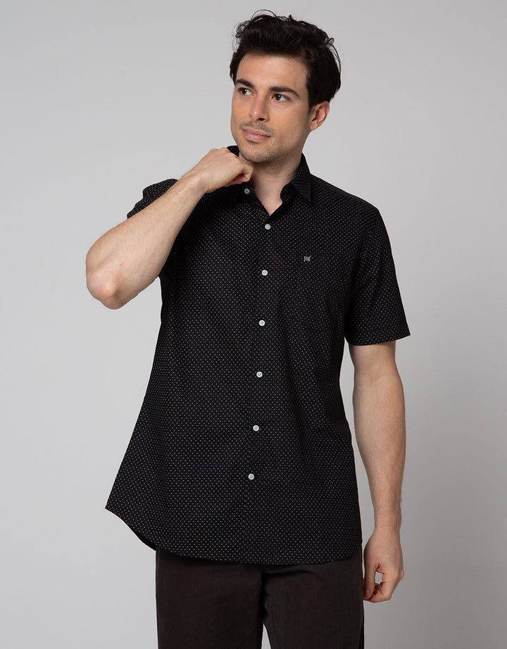 Johnwin Formal Print Short Sleeve Shirt