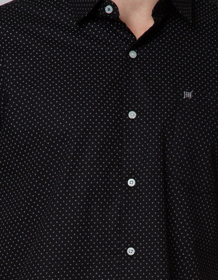 Johnwin Formal Print Short Sleeve Shirt