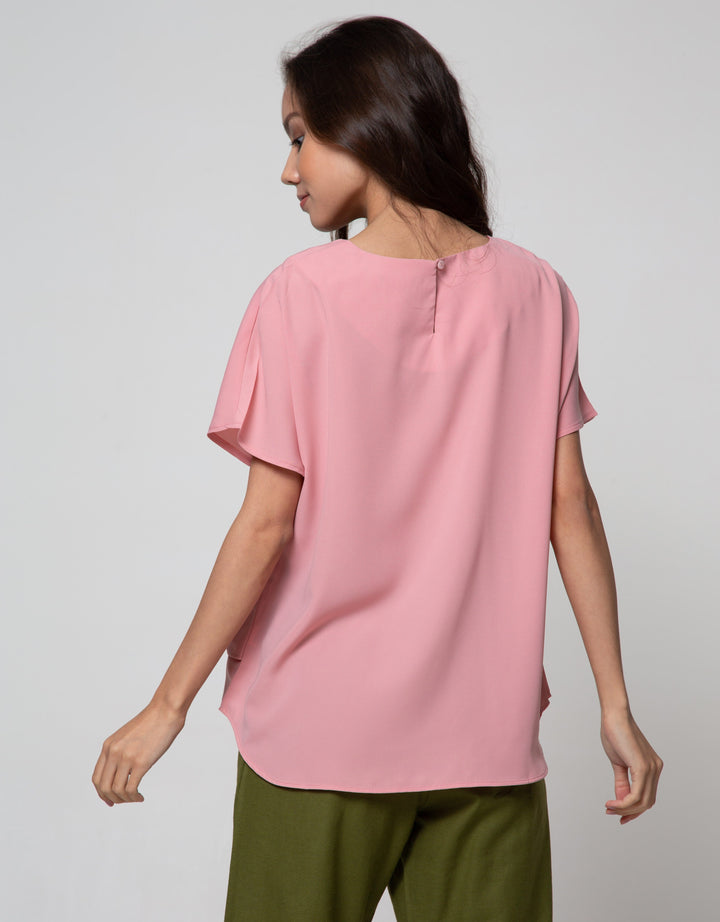 St. Yves Short Sleeve Blouse Knot