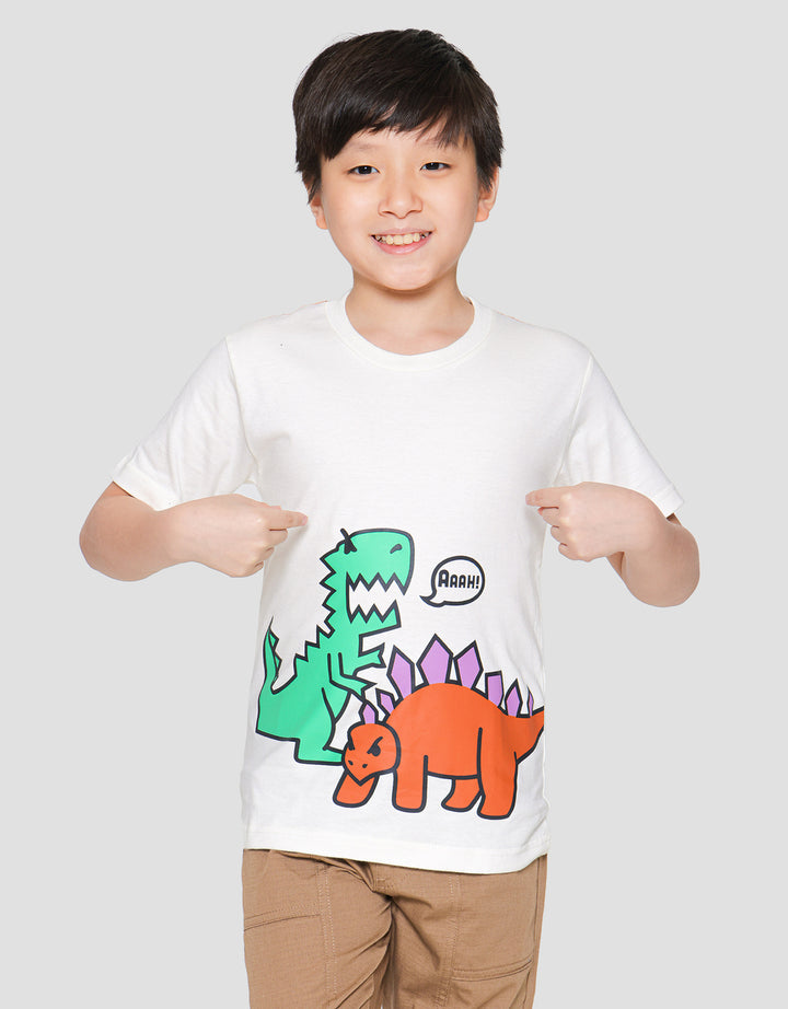Little M Dino Kaos Lengan Pendek Anak Laki-laki