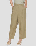 Suko Linen Pleated Blend Women's Long Pants