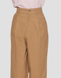 Suko Linen Pleated Blend Women's Long Pants