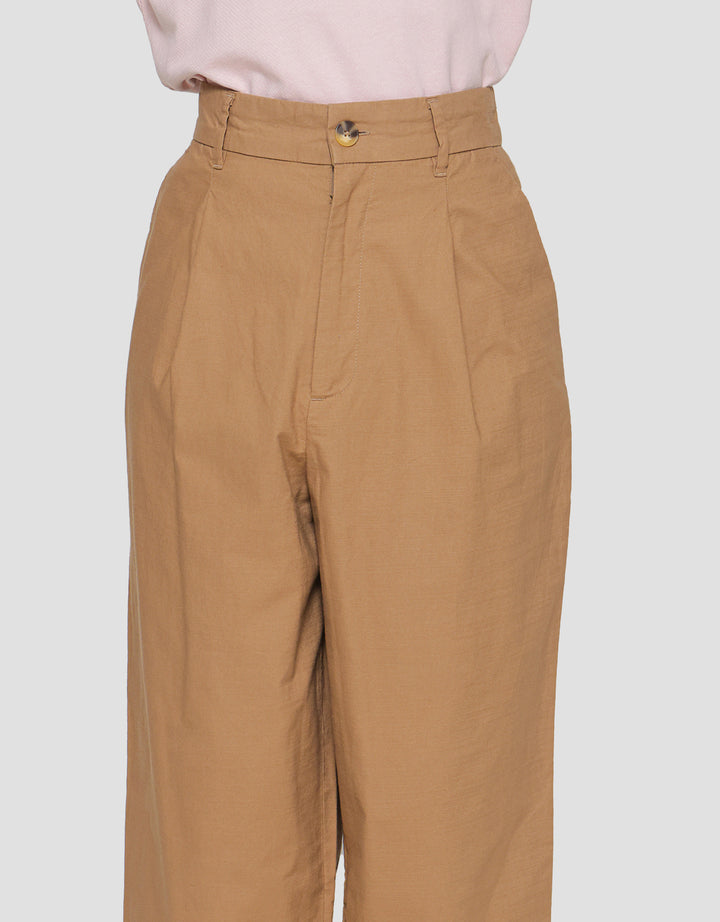 Suko Linen Pleated Blend Women's Long Pants