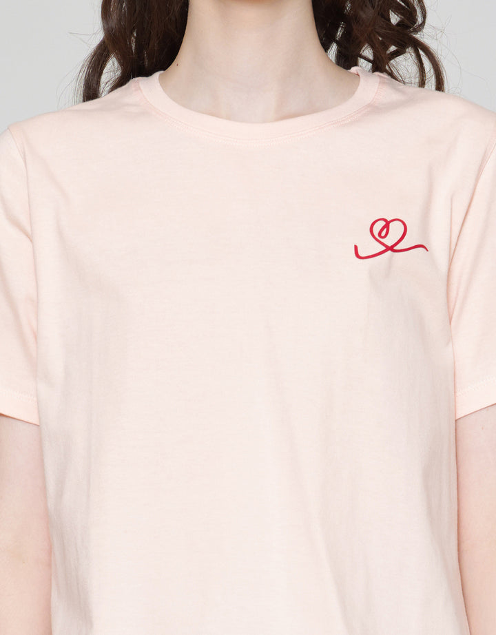 Nevada Heart Print Atasan Piyama Wanita