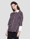 Lois Girl Small Plaid Combination Women's Shirt