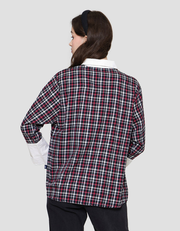 Lois Girl Small Plaid Combination Women's Shirt