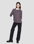 Lois Girl Small Plaid Combination Women's Shirt