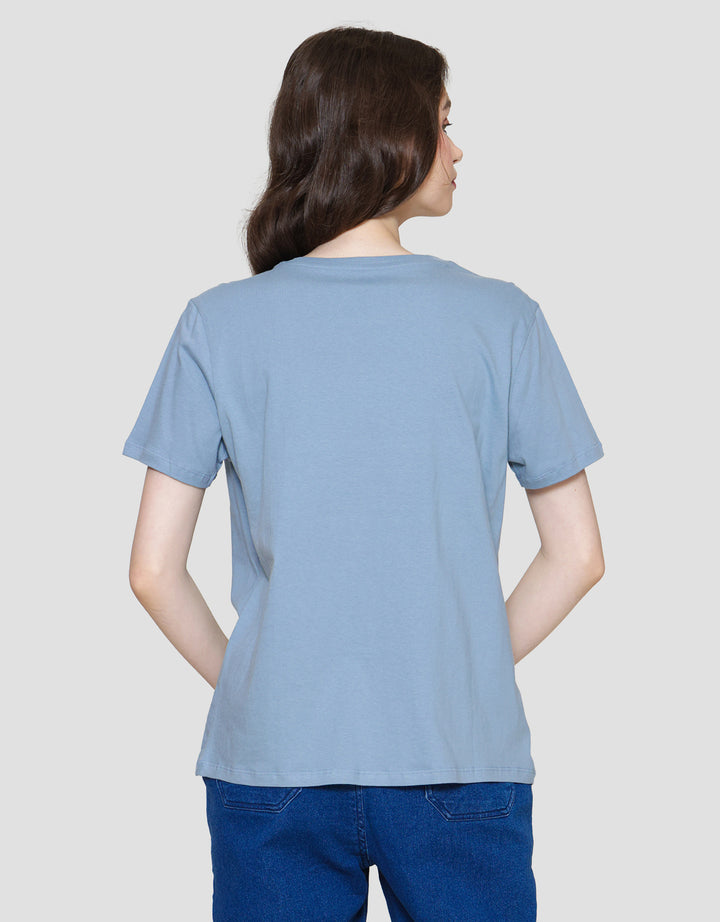 Nevada Print Bloom Kaos Lengan Pendek Wanita