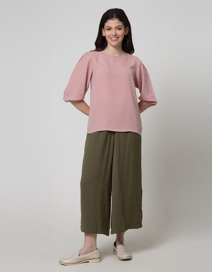 St. Yves Coulotte Gynella Cursh Fabric Women's Trousers