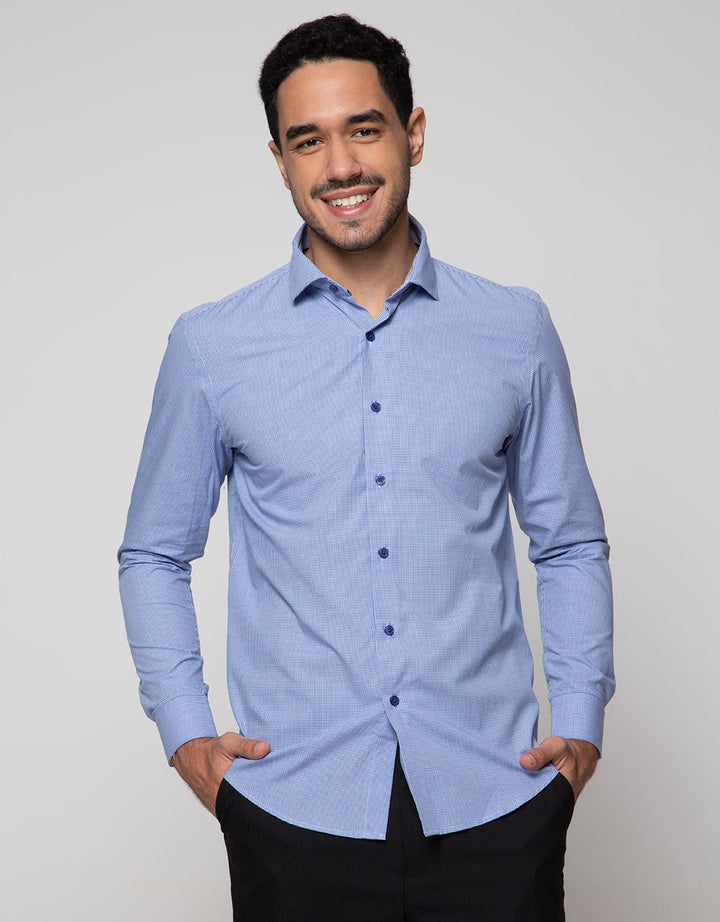 Cardinal Formal Kemeja Lengan Panjang Slim Fit