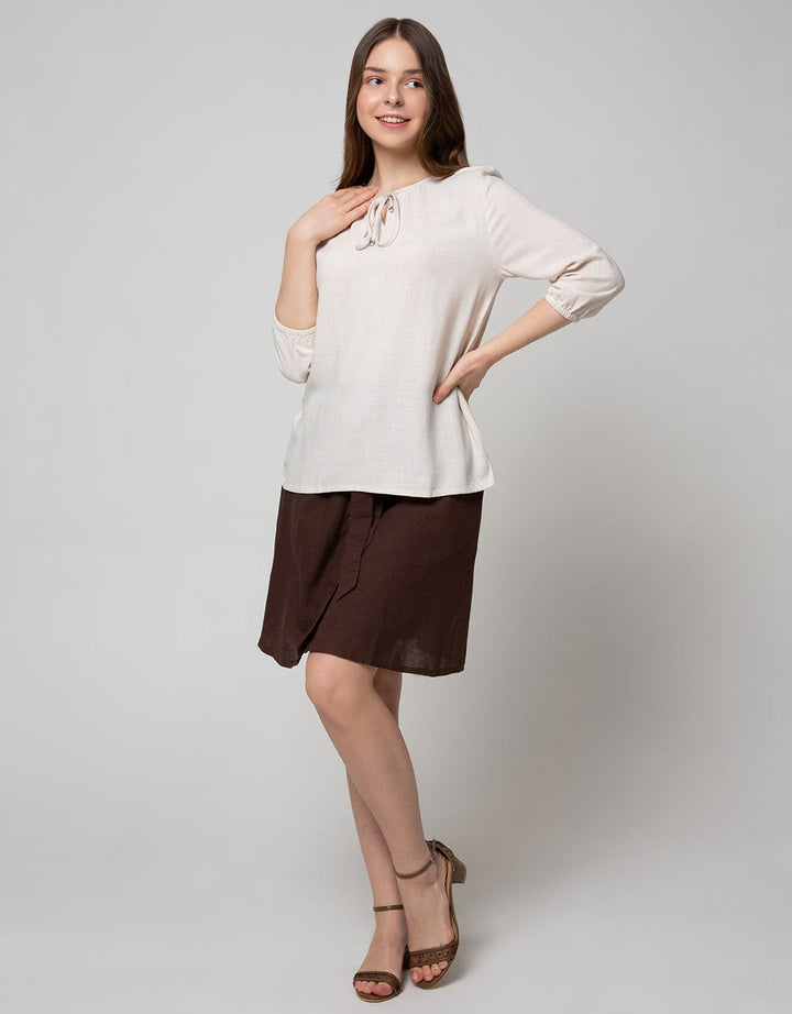 St. Yves Linen W Stoppe Women's 7/8 Sleeve Blouse