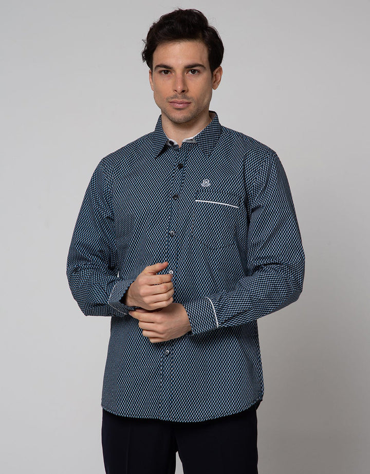 Johnwin Kemeja Lengan Panjang Casual