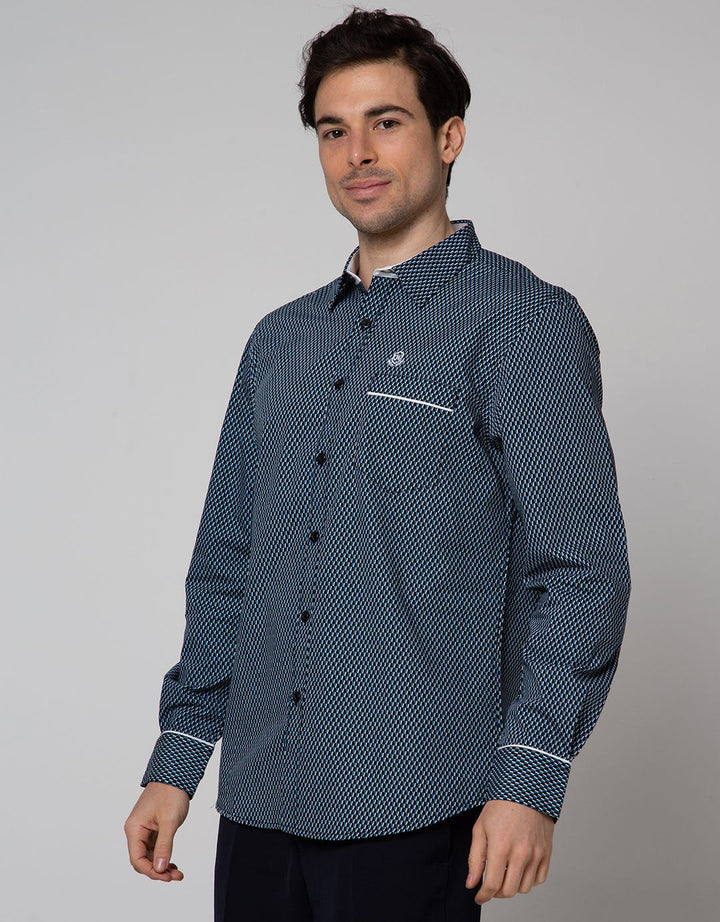 Johnwin Kemeja Lengan Panjang Casual