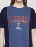 Cardinal Girl Asymetrical Logo Kaos Wanita