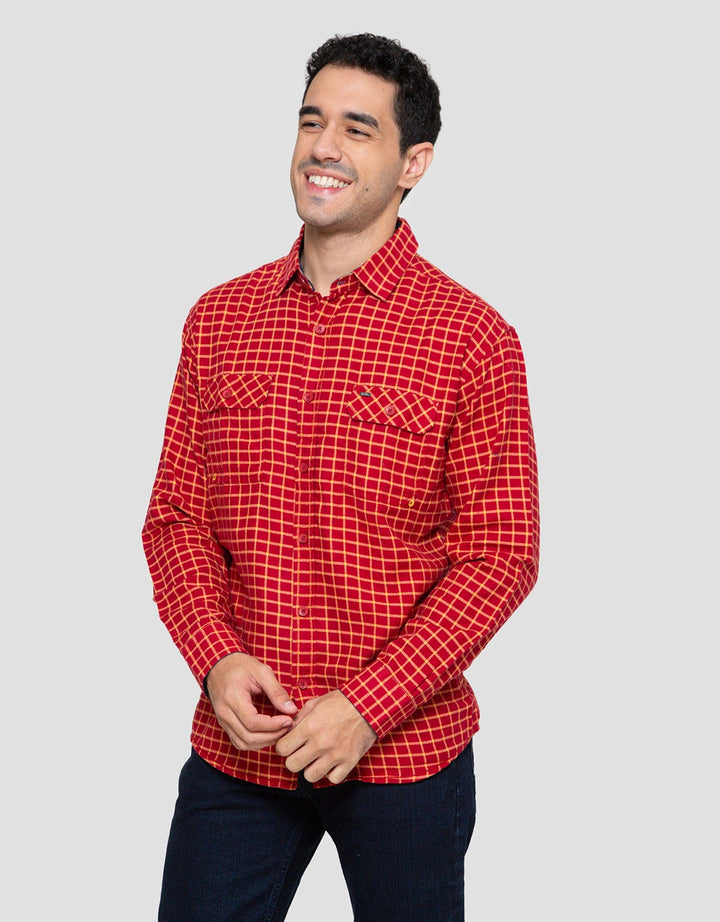 Cardinal Mini Check Kemeja Pria