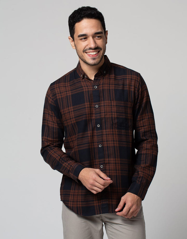 Larusso Kemeja Flannel Panjang