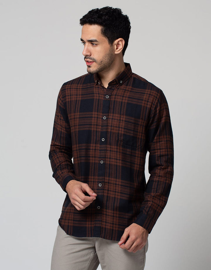 Larusso Kemeja Flannel Panjang