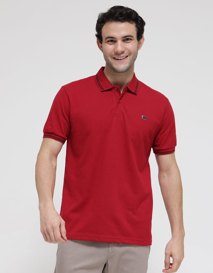 Walrus Contrast Stripe Polo Shirt