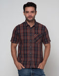 Watchout Jeans Shirt Plaid Short Sleeve