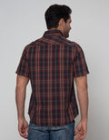 Watchout Jeans Shirt Plaid Short Sleeve