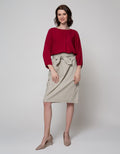 MIDI SKIRT WITH BIG