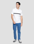 Cole Stripes Cut&Sewn Kaos Polo Pria