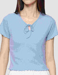 Nevada Rib Ribbon Women's Short Sleeve T-Shirt