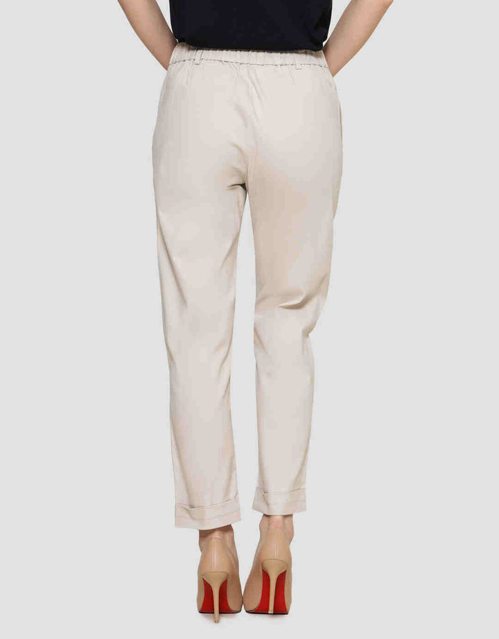 Connexion Slim Fit Turn Up Cuff Bottom Hem Celana Panjang Wanita