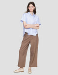 Connexion Twill Kemeja Lengan Pendek Wanita